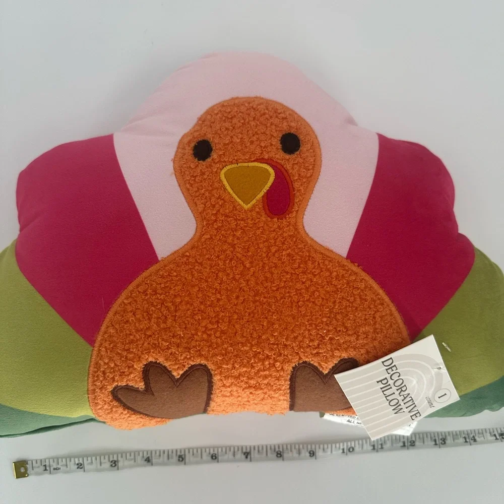 Target Bullseye Playground Fall TURKEY Shaped Pillow NWT Thanksgiving Holidays